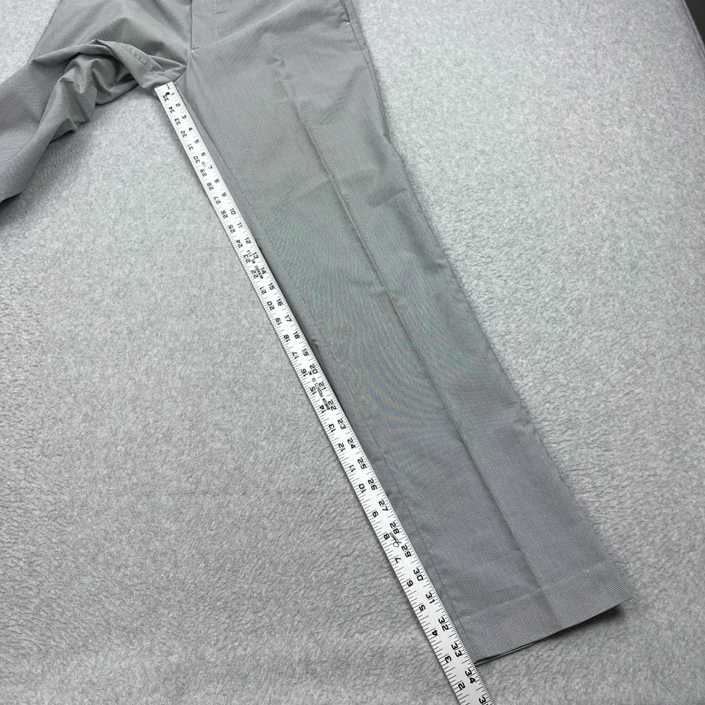 Uniqlo Kando Pants Mens‎ 33x34 Gray Houndstooth Slim Fit Lightweight Trousers
